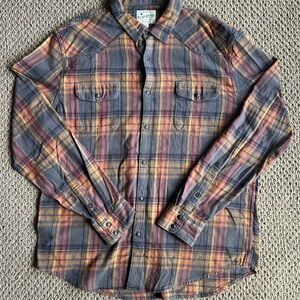Lucky Brand men's plaid flannel shirt